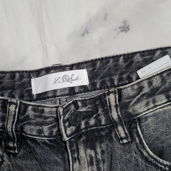 KanCan Black Distressed Straight Jeans - Picture 4 of 6